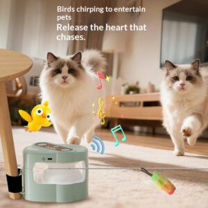 Electric Remote-Controlled Cat Teaser Toy with Ball and Sound