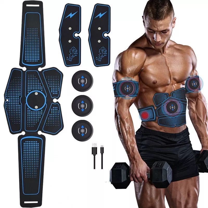 USB Rechargeable EMS Abs Trainer for Muscle Toning
