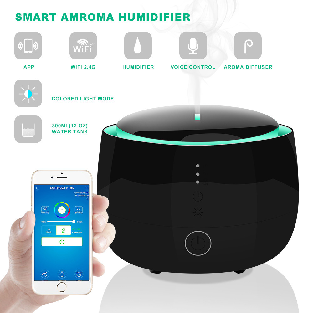 Smart Aromatherapy Humidifier with Color LED Lights - Image 4