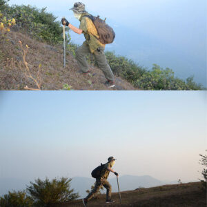 Tactical Hiking Stick Multifunctional Alpenstock Camping
