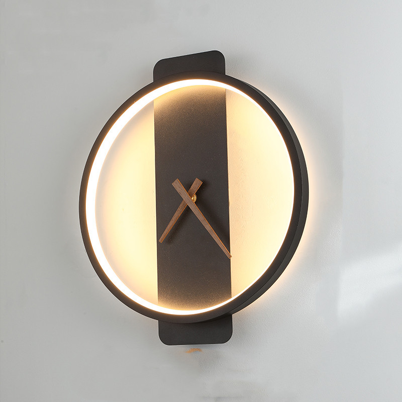 Nordic Wall Lamp - Bedside Clock Modeling Light - Image 3