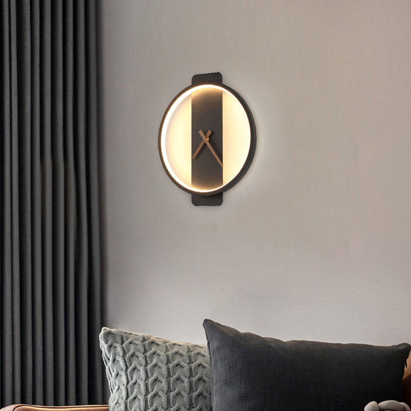 Nordic Wall Lamp - Bedside Clock Modeling Light - Image 6