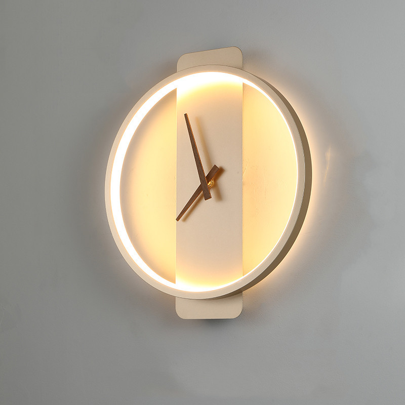 Nordic Wall Lamp - Bedside Clock Modeling Light