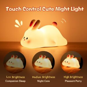 Rechargeable Bunny Night Light with Timer