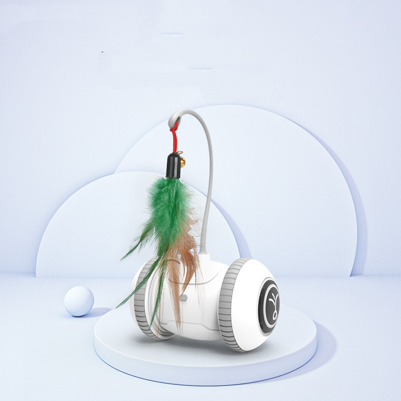 Interactive Cat Toy Robot with Interchangeable Feather Heads - Image 5