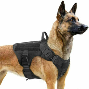 Military Tactical Dog Harness - Adjustable Vest for German Shepherd