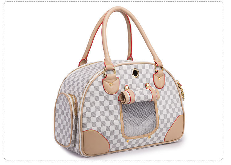 Anti-Squeeze Pet Travel Bag - PU Leather Dog Cat Carrier - Image 6
