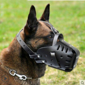 Leather Dog Muzzle - Basket Muzzle for Medium Large Dogs