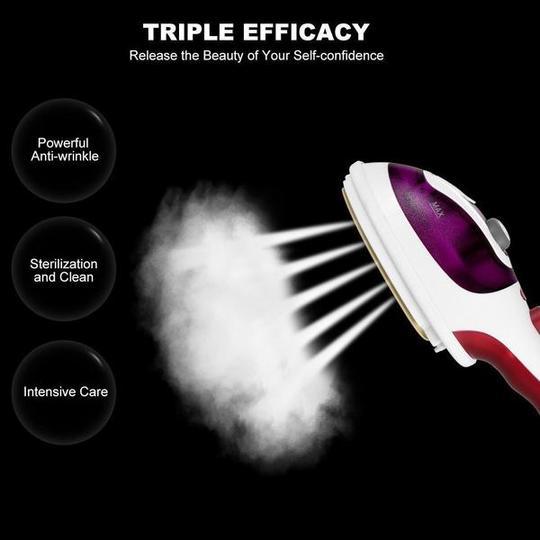 Portable Handheld Steam Iron - Travel Garment Steamer - Image 3