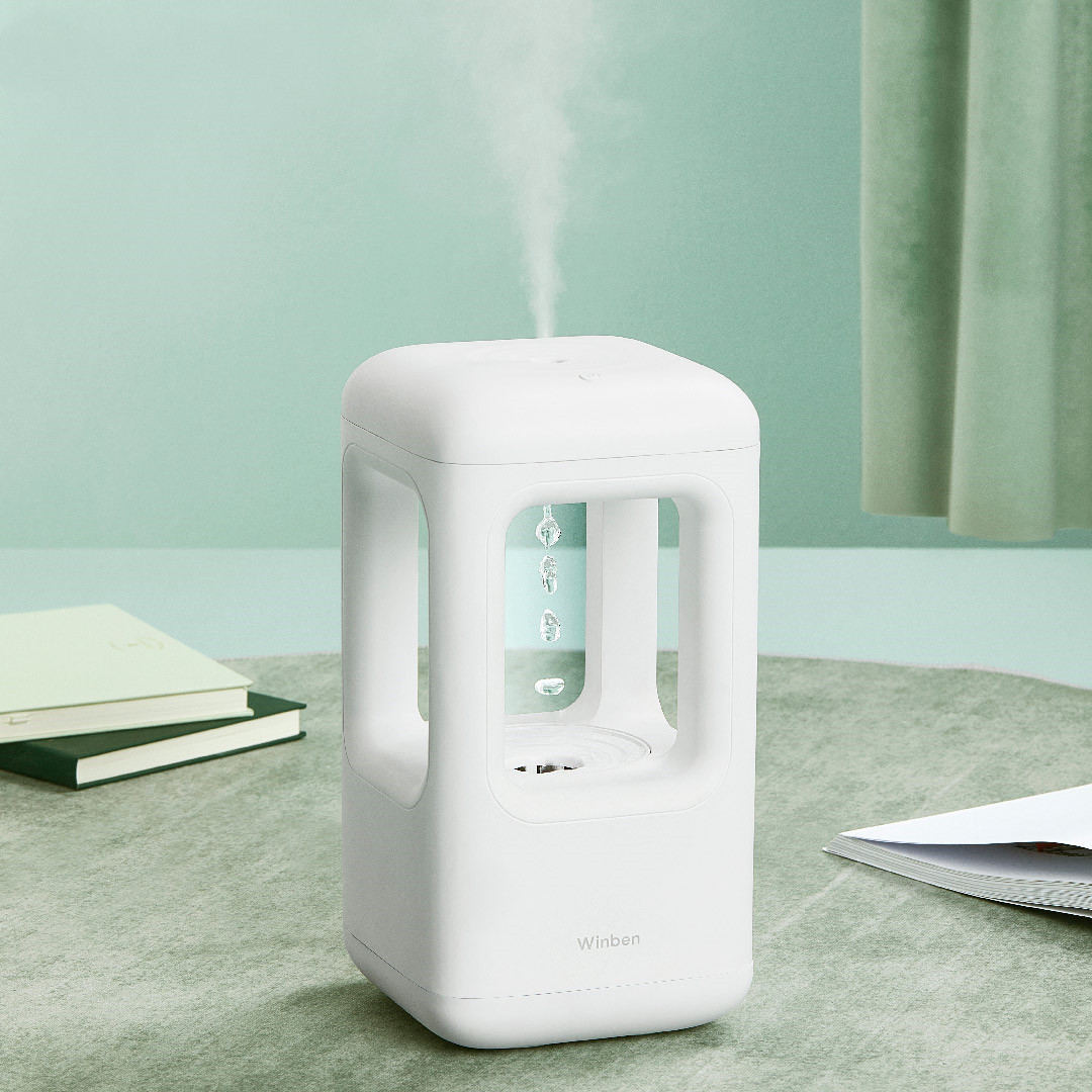 Anti-Gravity Water Drop Humidifier with Ambient Light - Image 3