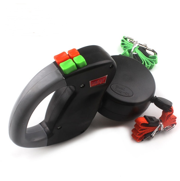 Retractable Dual Pet Dog Walking Leash - Nylon Automatic Rope - Image 8