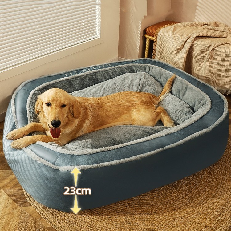 Winter Warm Dog Bed – Soft Plush Pet Nest for Sleep - Image 2